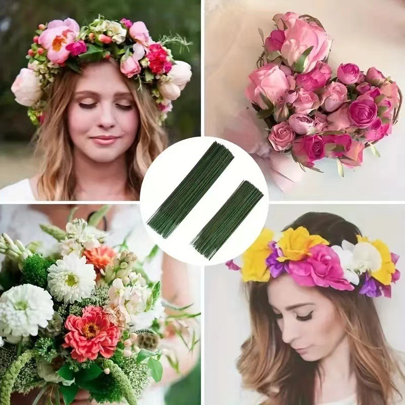100 Pieces Floral Stem,Artific - Wire Stem Florist ulasan dan harga