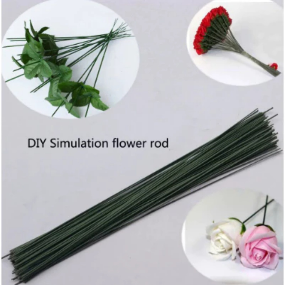 50pcs Floral Stem Wire Crafts  - Wire Stem Florist ulasan dan harga
