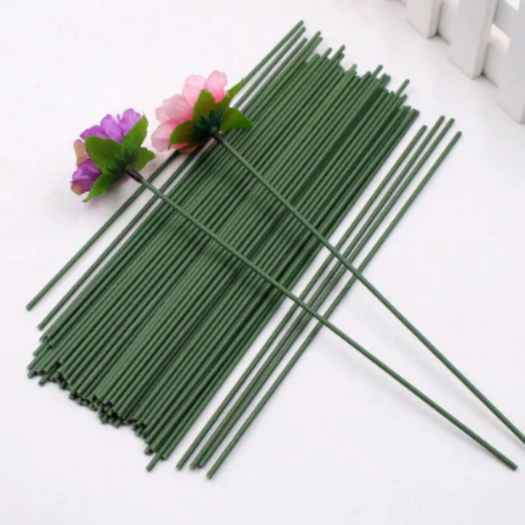 50pcs Floral Stem Wire Crafts  - Wire Stem Florist ulasan dan harga
