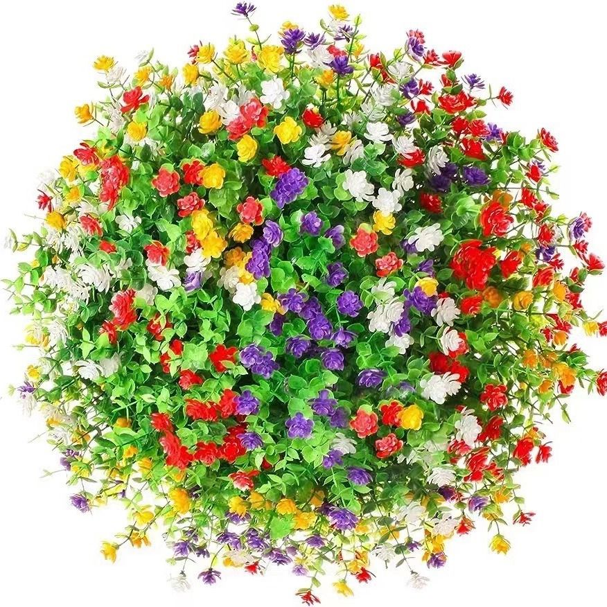 3/6pcs Artificial Plant Flower - Florist Supply Vases ulasan dan harga