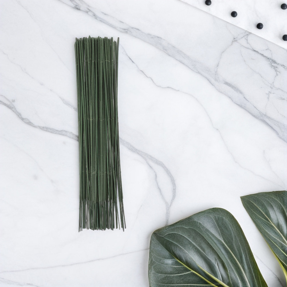 100Pcs Green Florist Wire Stur - Wire Stem Florist ulasan dan harga