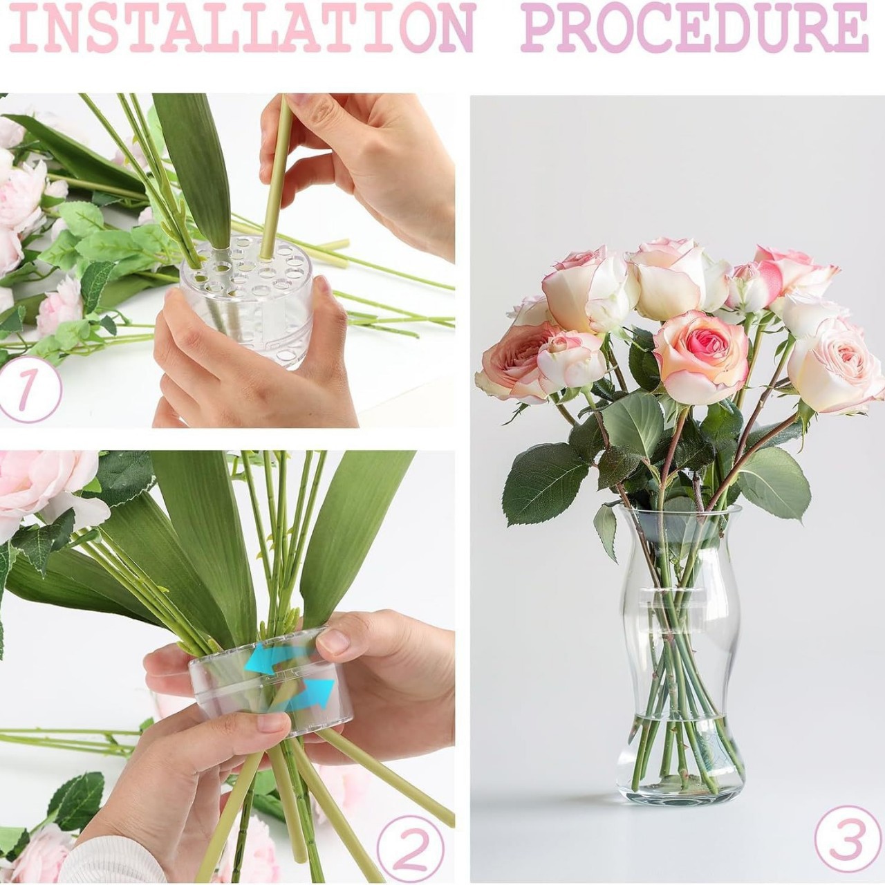 Spiral Ikebana Stem Holder for - Florist Supply Vases ulasan dan harga