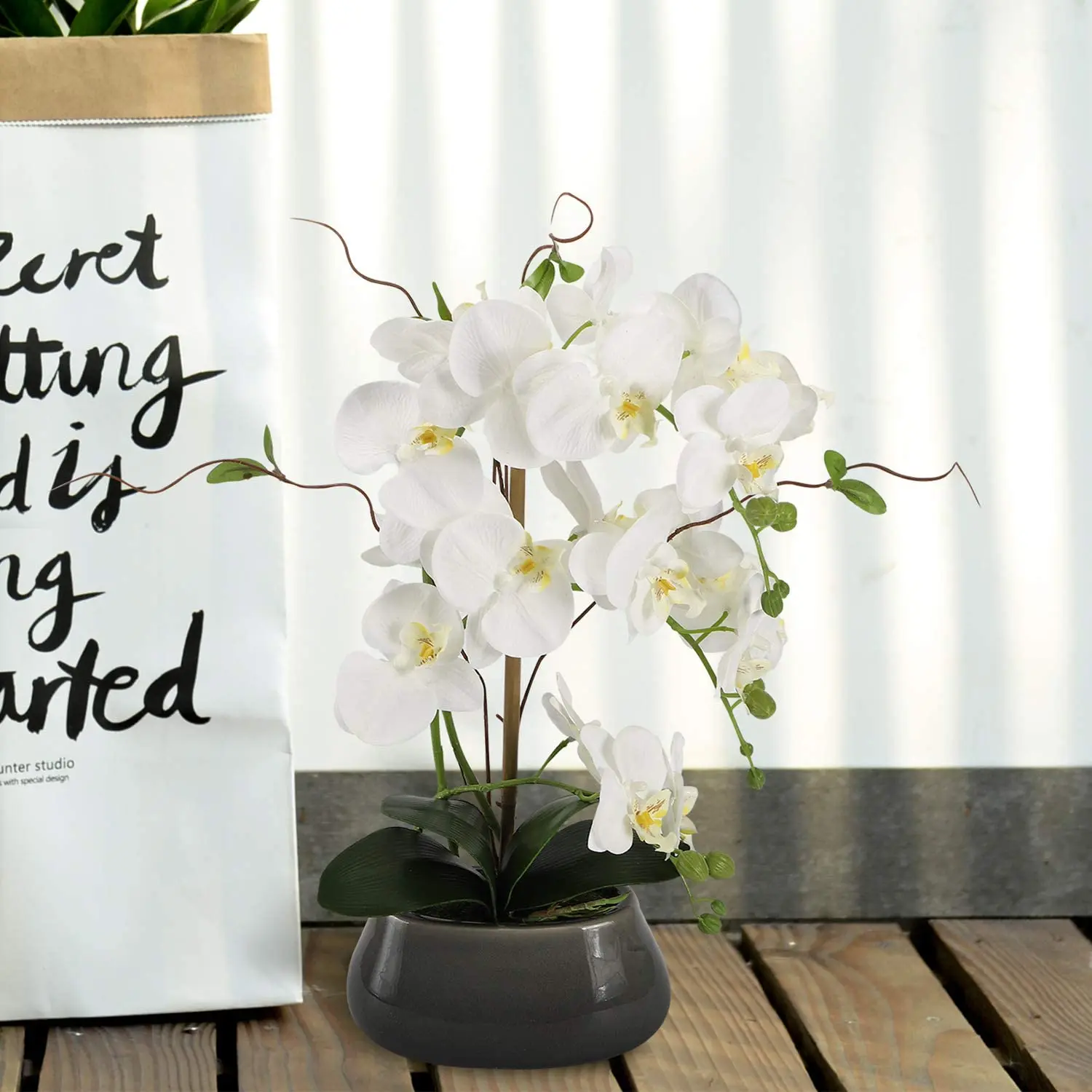 Artificial Orchid Flowers Cent - Florist Supply Vases ulasan dan harga