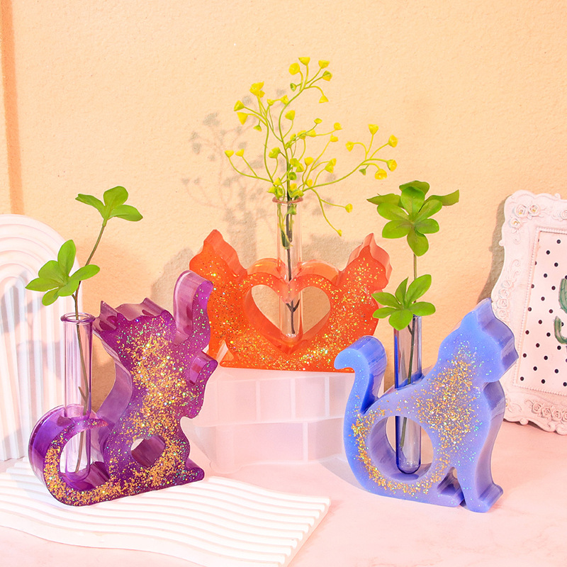 Cat Shaped Resin Molds Vase Si - Florist Supply Vases ulasan dan harga