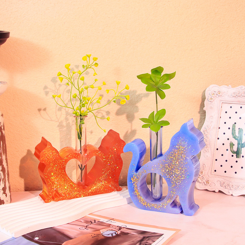 Cat Shaped Resin Molds Vase Si - Florist Supply Vases ulasan dan harga