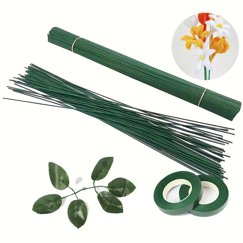 10/20/50Pcs Artificial Flower  - Wire Stem Florist ulasan dan harga