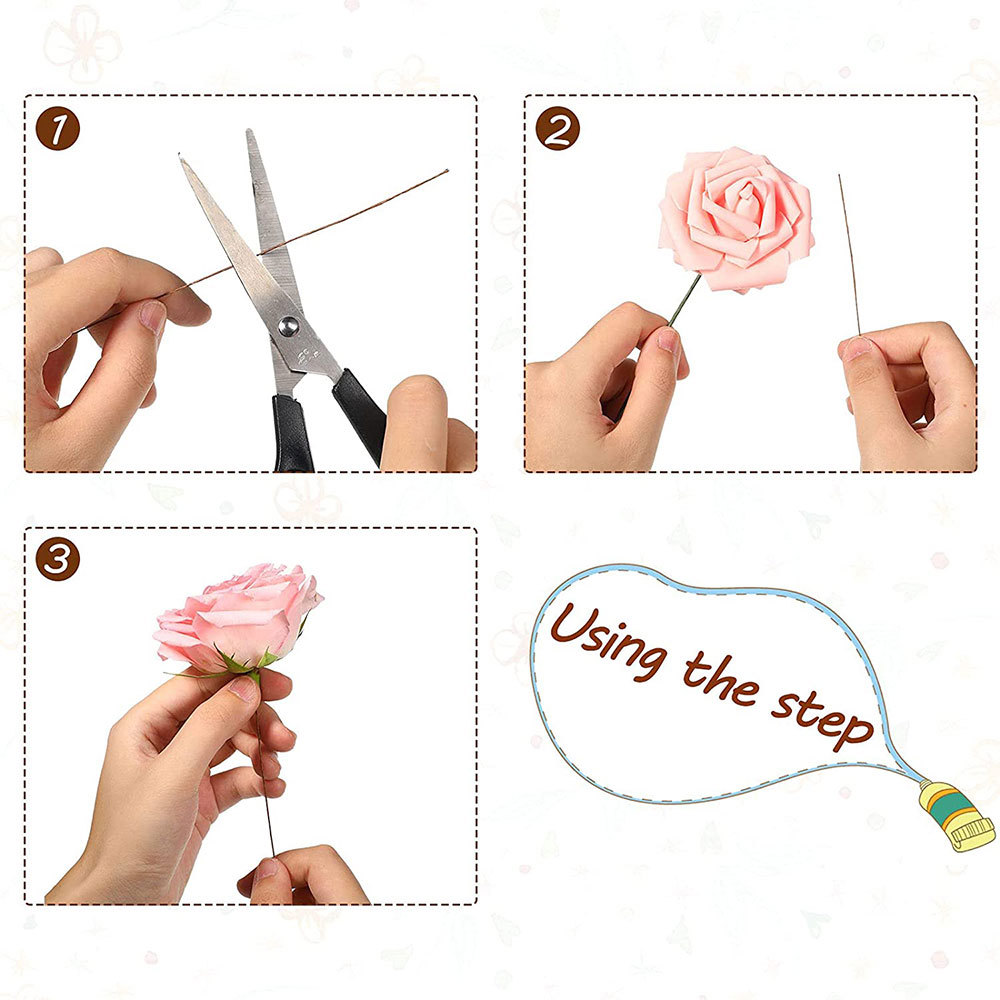 50pcs/lot 26# 0.45mm Floral St - Wire Stem Florist ulasan dan harga