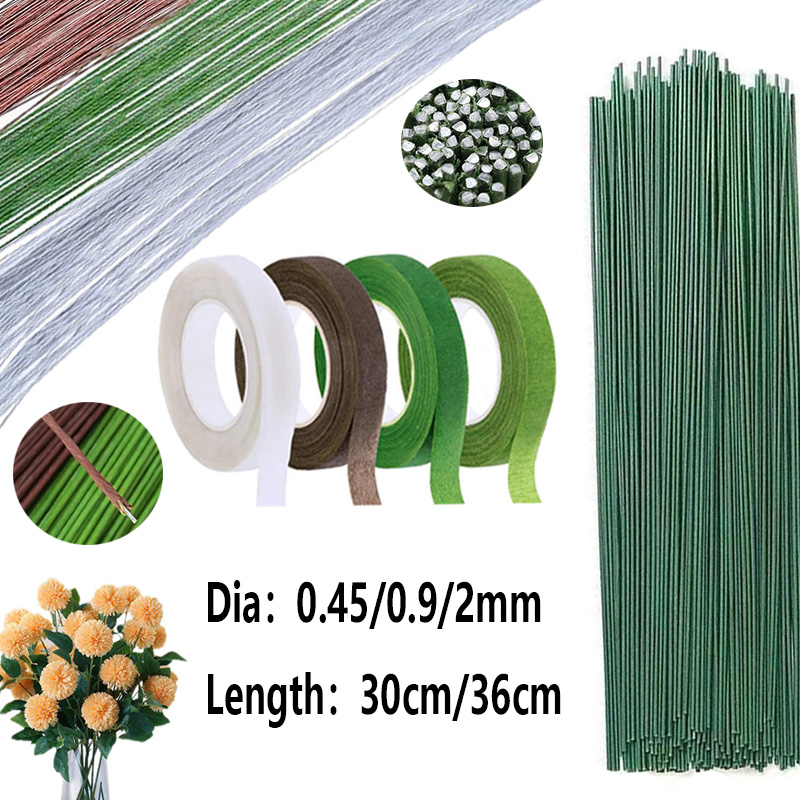 22/20 Gauge LightGreen Floral  - Wire Stem Florist ulasan dan harga