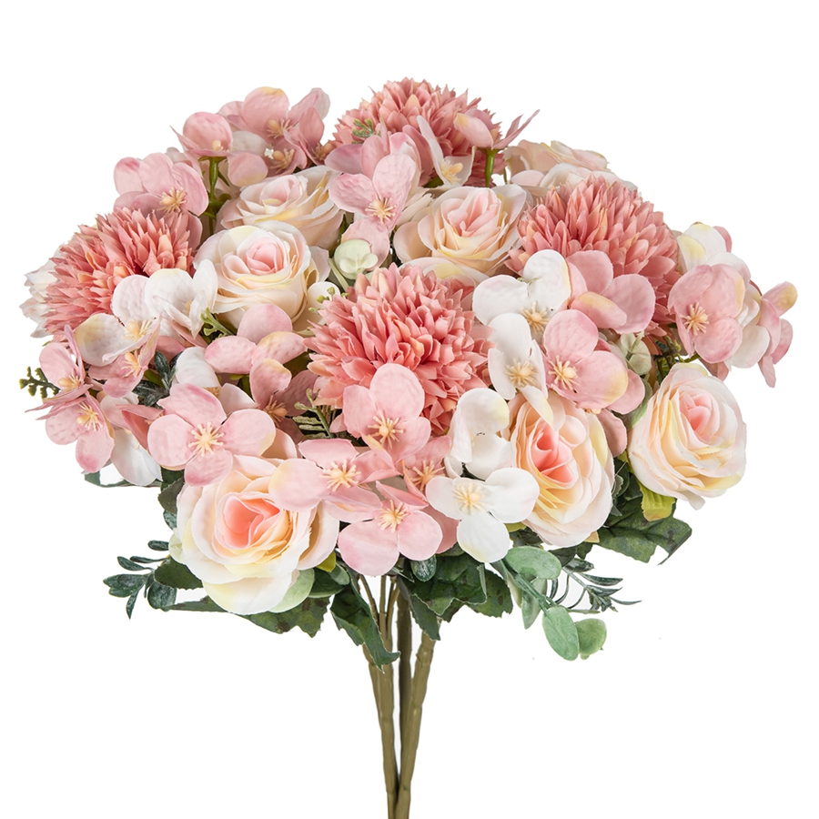 1/4pcs Artificial Flower Rose  - Florist Supply Vases ulasan dan harga