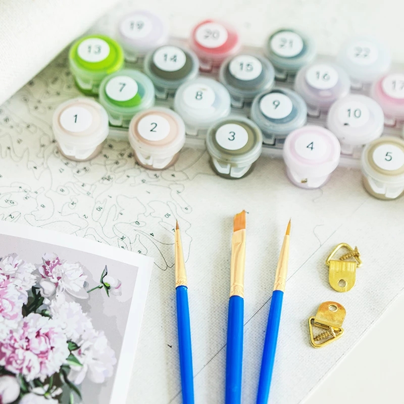 GATYZTORY DIY Painting By Numb - Florist Supply Vases ulasan dan harga