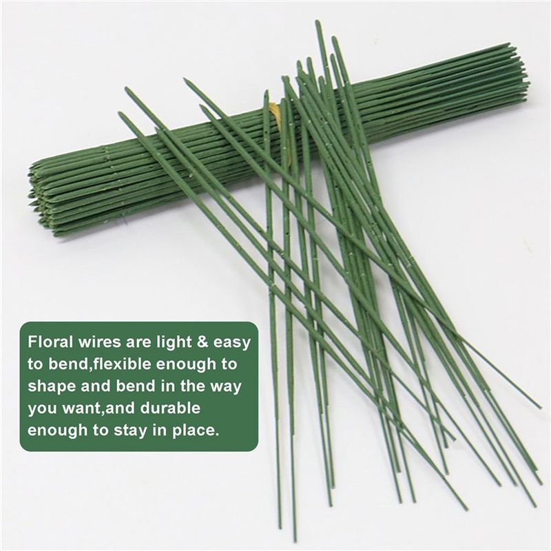 ABJN-Florist Wire, 400Pcs Plas - Wire Stem Florist ulasan dan harga